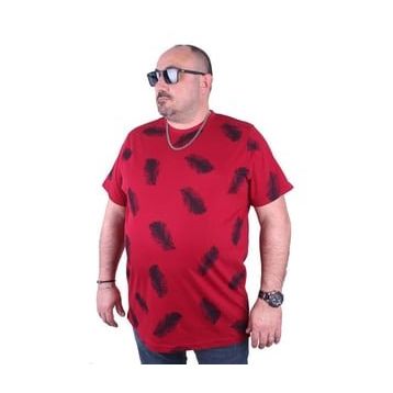 Starbattal 23149 Bordo Büyük Beden Erkek T-shirt