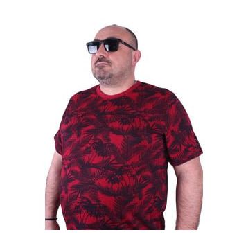 Starbattal 23150 Bordo Büyük Beden Erkek T-shirt