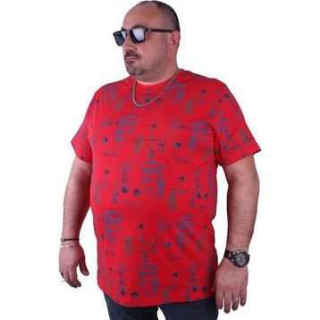 Starbattal 23151 Kırmızı Büyük Beden Erkek T-shirt