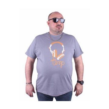 Starbattal 23172 Gri Büyük Beden Erkek T-shirt