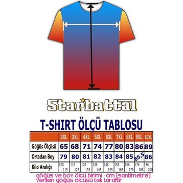Starbattal 23173 Marin Büyük Beden Erkek T-shirt