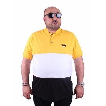 Starbattal 23414 Sarı Büyük Beden Erkek T-shirt