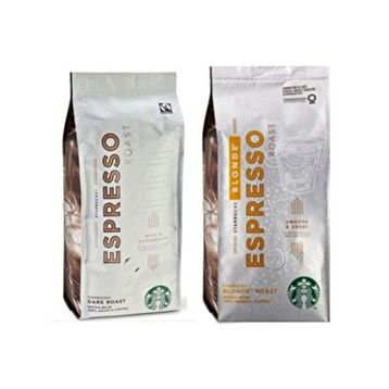 Starbucks Blonde Espresso ve Dark Roast 250 gr Çekirdek Kahve 2 Adet