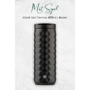 Starbucks Mat Siyah 473 ML Klasik Seri Termos
