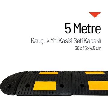 Starçelik 5 Metre Eko Kauçuk Hız Kesici Set Kapaklı Yol Kasisi