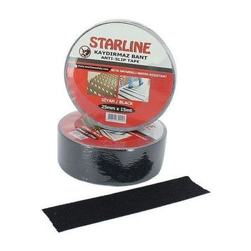 Starline 25 mm 15 m Siyah Kaydırmaz Bant