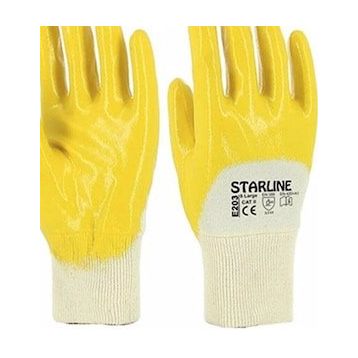 Starline E-203 Dikişsiz Pamuk Astar Kaplama Nitril Eldiven