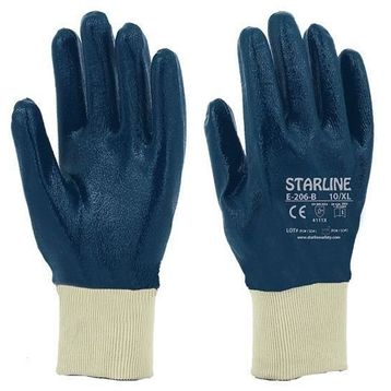 Starline E-206-B Mavi Nitril İş Eldiveni