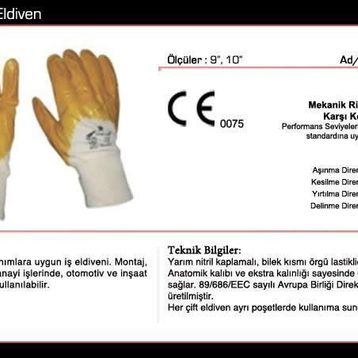 Starline E-211 Nitril İş Eldiveni