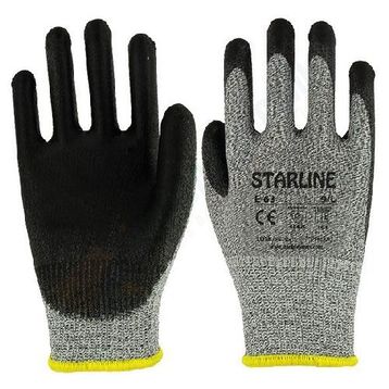 Starline E-63 PU Kaplı Kesilme Dirençli İş Eldiveni