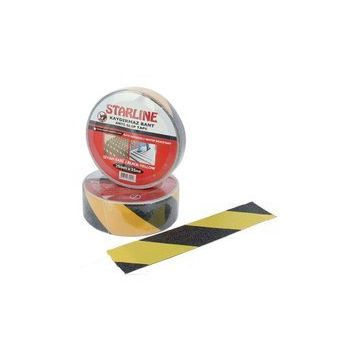 Starline Sarı Siyah 50 mm 15 m Kaydırmaz Bant