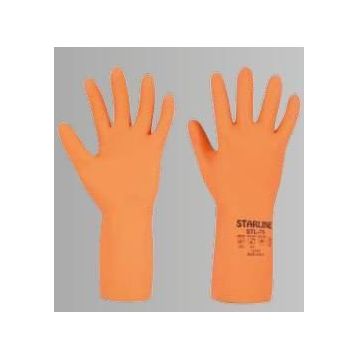 Starline STL-75 7-7,5 - Turuncu Kimyasal İş Eldiveni