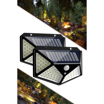 Starmax 1410 Güneş Enerjili Hareket Sensörlü IP65 Suya Dayanıklı 100 Led Lamba