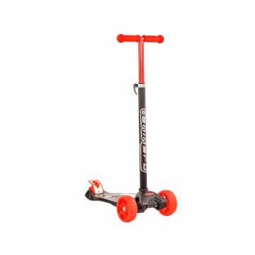 Startech Kırmızı Maxi Twister 3 Tekerlekli Black Edition Işıklı Scooter