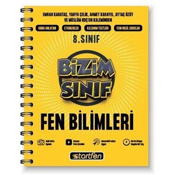 Startfen Yayınları 8. Sınıf Fen Bilimleri Bizim Sınıf Defter
