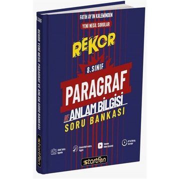 Startfen Yayınları 8. Sınıf Paragraf ve Anlam Bilgisi Rekor Soru Bankası