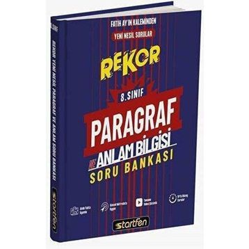 Startfen Yayınları 8. Sınıf Paragraf ve Anlam Bilgisi Rekor Soru Bankası