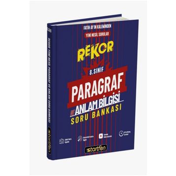 Startfen Yayınları 8. Sınıf Paragraf ve Anlam Bilgisi Rekor Soru Bankası