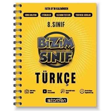 Startfen Yayınları 8. Sınıf Türkçe Bizim Sınıf Defter
