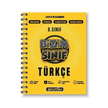 Startfen Yayınları 8. Sınıf Türkçe Bizim Sınıf Defter