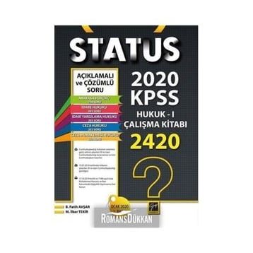 Status 2020 KPSS Hukuk - 1 Çalışma Kitabı