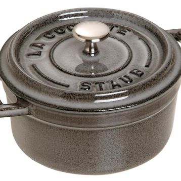 Staub 405001060 10 CM Yuvarlak Gri Mini Döküm Tencere
