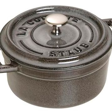 Staub 405001060 10 CM Yuvarlak Gri Mini Döküm Tencere