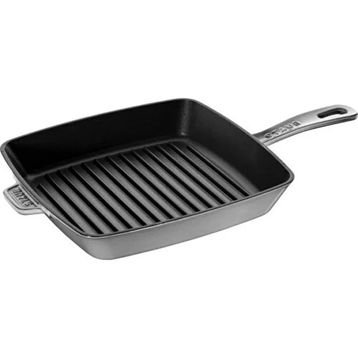 Staub 405011060 Grafit Gri 26x26 cm Döküm Amerikan Izgara Tava