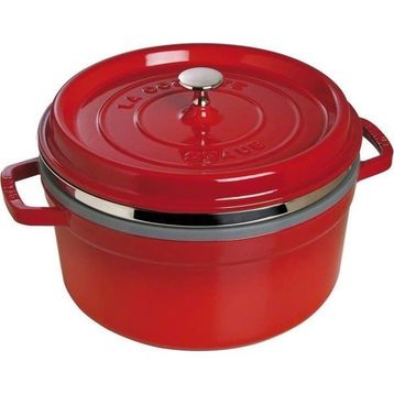 Staub 405106010 Buharda Pişirmeli 26 cm Kiraz Döküm Tencere