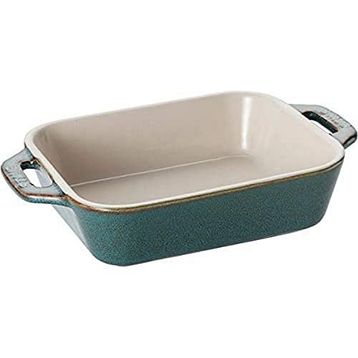 Staub ‎40511-881 Antik Turkuaz Seramik Dikdörtgen Fırın Kabı