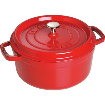 Staub B La Cocotte 24 cm Kırmızı Yuvarlak Döküm Tencere