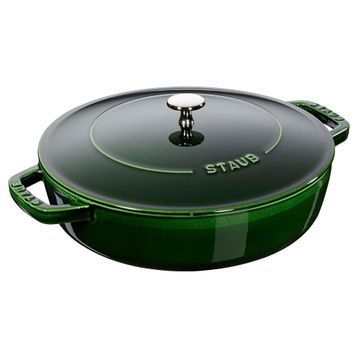 Staub Chistera Yağmur Efektli Kapaklı 24 cm Döküm Tencere