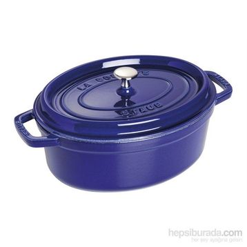 Staub Cocotte 27 Cm Lacivert Oval Tencere