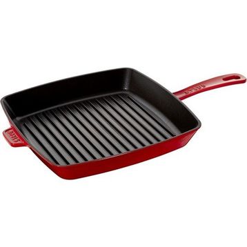 Staub Kırmızı 30x30 cm Döküm Izgara Tava
