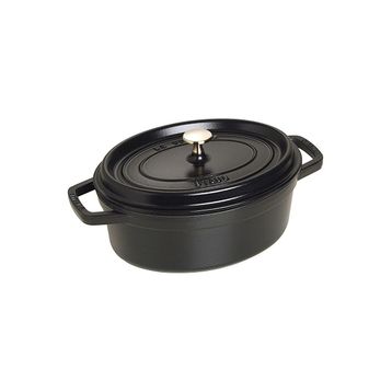 Staub La Cocotte Oval 3.2 lt Siyah Döküm Tencere