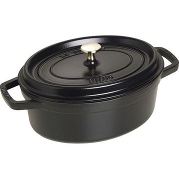 Staub La Cocotte Oval 3.2 lt Siyah Döküm Tencere