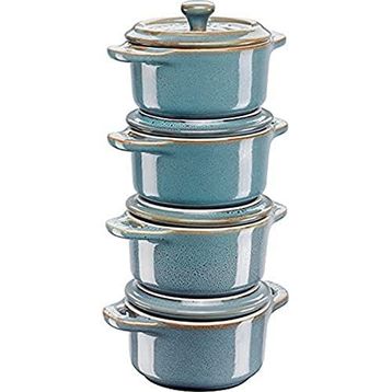 Staub Mini Cocotte Set 4'lü Yuvarlak Ceramic Tava Setleri