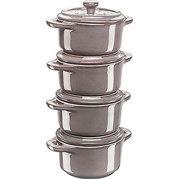 Staub Mini Cocotte Set 4'lü Yuvarlak Ceramic Tava Setleri