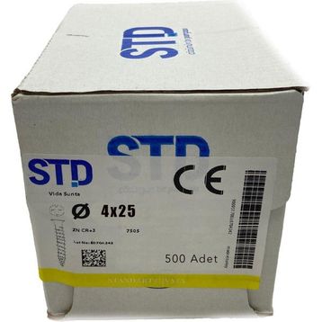 STD 4.0x25 500 Adet Sunta Vidası