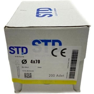 STD 4.0x70 200 Adet Sunta Vidası