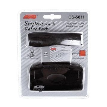 Std CS-5811 No:10 Siyah Zımba ve Delgeç Seti