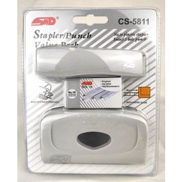 Std CS-5811 No:10 Siyah Zımba ve Delgeç Seti