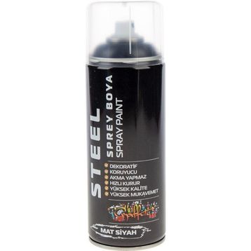 Steel CK-4985 Mat Siyah 400 ml Sprey Boya