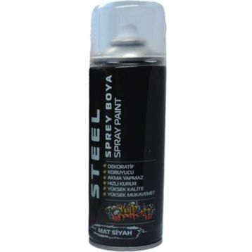 Steel Mat Siyah 400 ml Sprey Boya