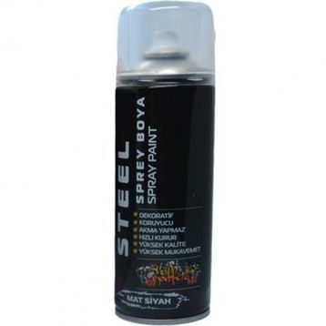 Steel Mat Siyah 400 ml Sprey Boya