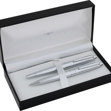 Steelpen 509 Galaxy Krom Dolma-Tükenmez Kalem Seti