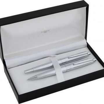Steelpen 509 Galaxy Krom Dolma-Tükenmez Kalem Seti