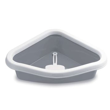Stefanplast Sprint Corner Gri Beyaz Köşe Tuvalet