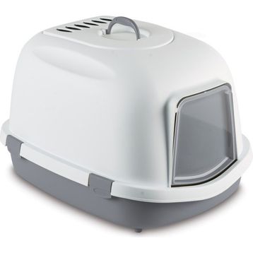 Stefanplast Super Queen Beyaz-Gri 55x71x46 cm Kedi Tuvaleti