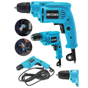 Steiner Alman 1400 W 10 mm Professional Bakır Sargılı Kablolu Darbesiz Vidalama Matkap